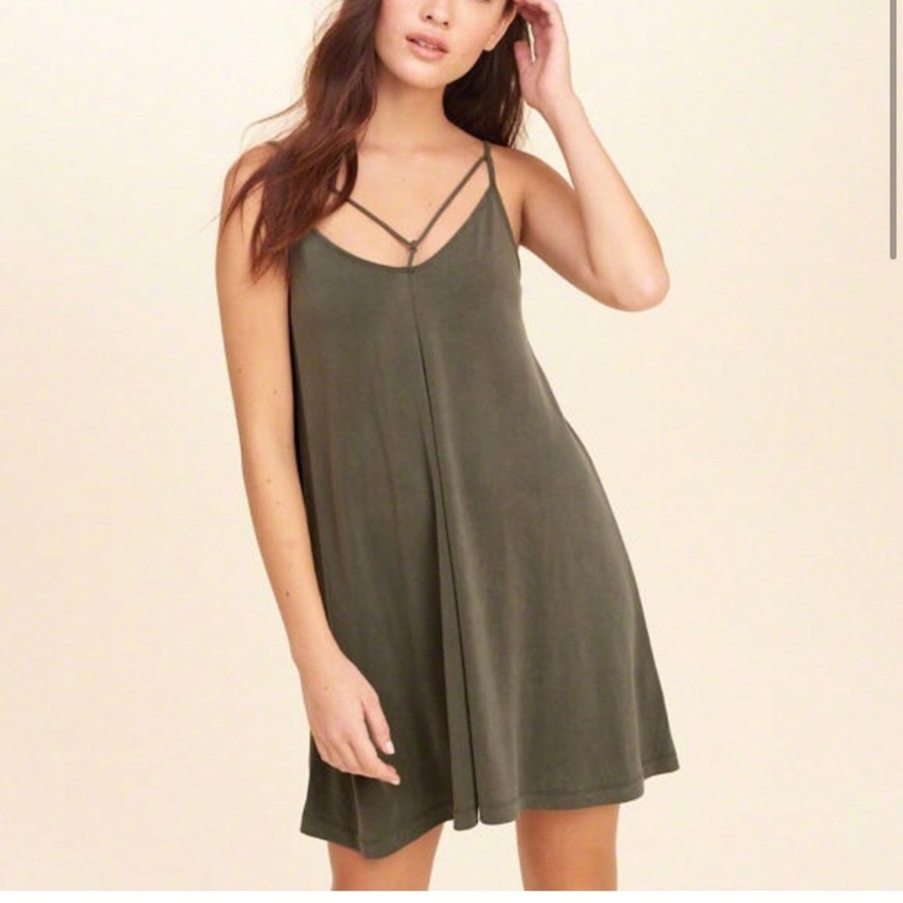 Hollister Strappy Sueded Knit Swing Dress size XS